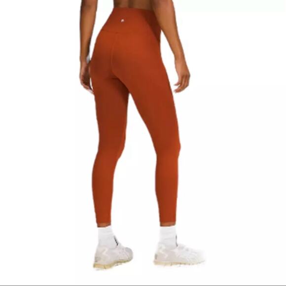 lululemon athletica Pants - LULULEMON Aztec Brick Wunder Train High‎ Rise Active Workout Leggings Size 18
